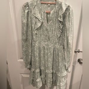 Light green dress!